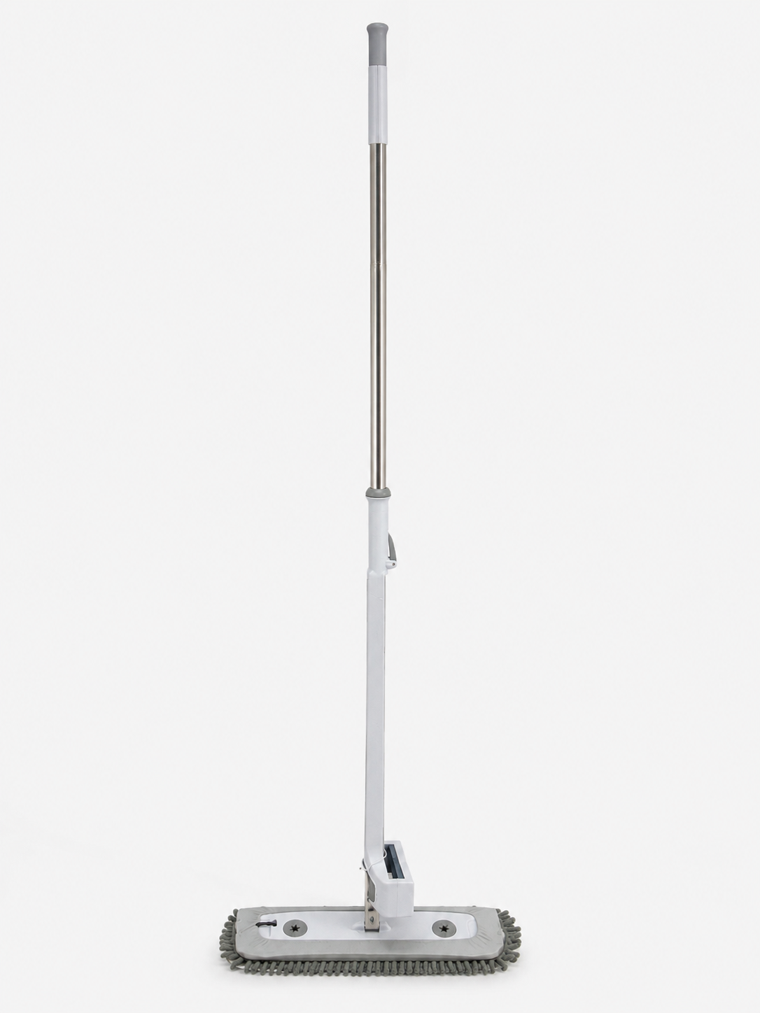 Flat Microfiber Floor Mop with Adjustable Stainless Steel Handle – Reusable Cleaning Mop for Hardwood, Tile & Laminate Floors