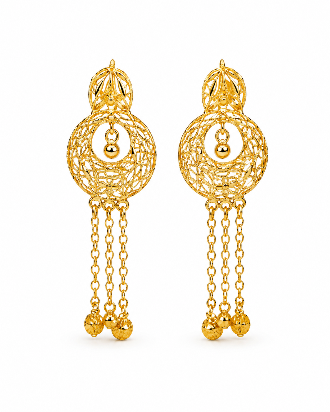 Gold-Tone Filigree 4-Piece Statement Jewelry Set7