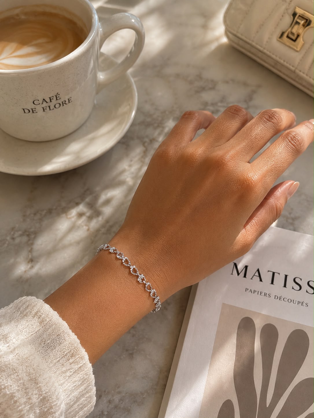 Elegant Gold Charm Anklet & Hand Bracelet for Women | Adjustable 2-in-1 Jewelry