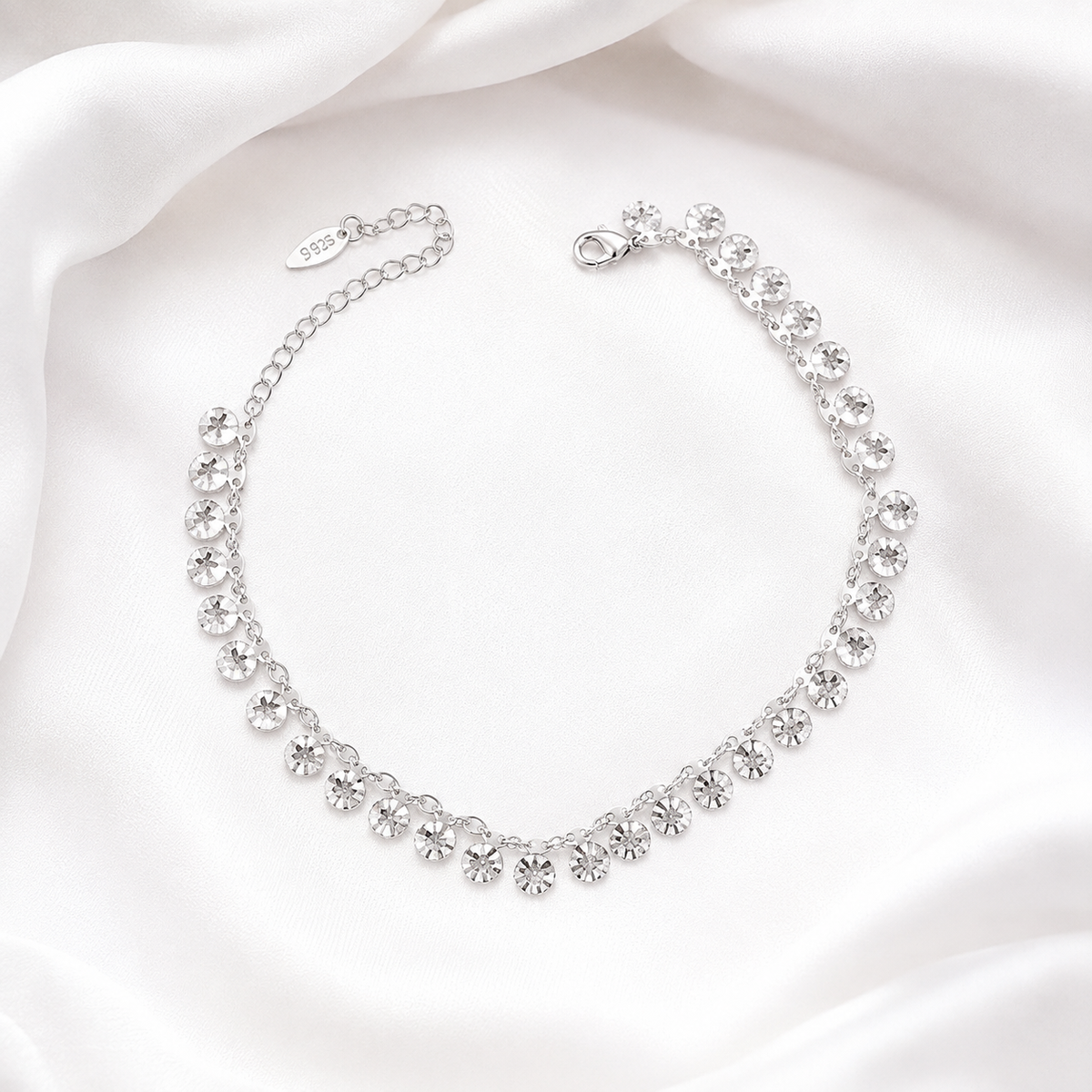 Elegant Gold Charm Anklet & Hand Bracelet for Women | Adjustable 2-in-1 Jewelry
