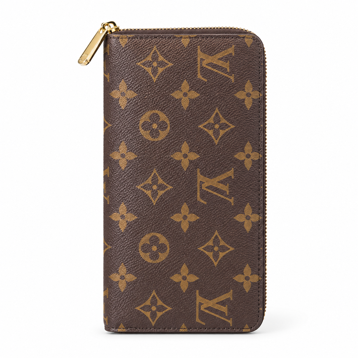Luxury-Inspired Zip Around Long Wallet – Monogram & Checkered Styles