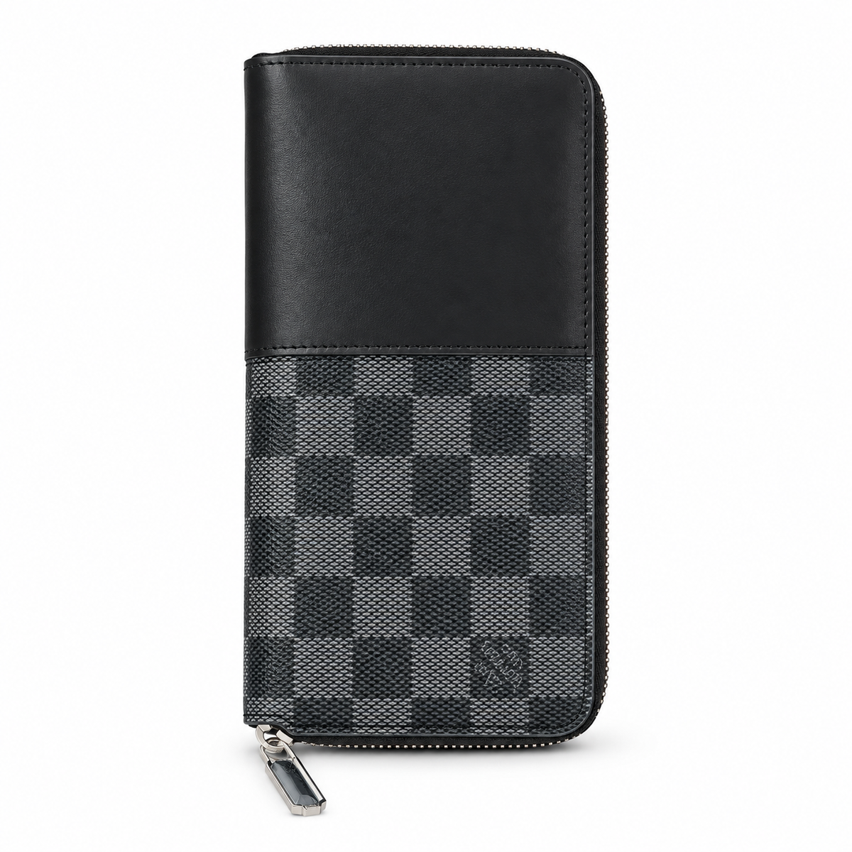 Luxury-Inspired Zip Around Long Wallet – Monogram & Checkered Styles
