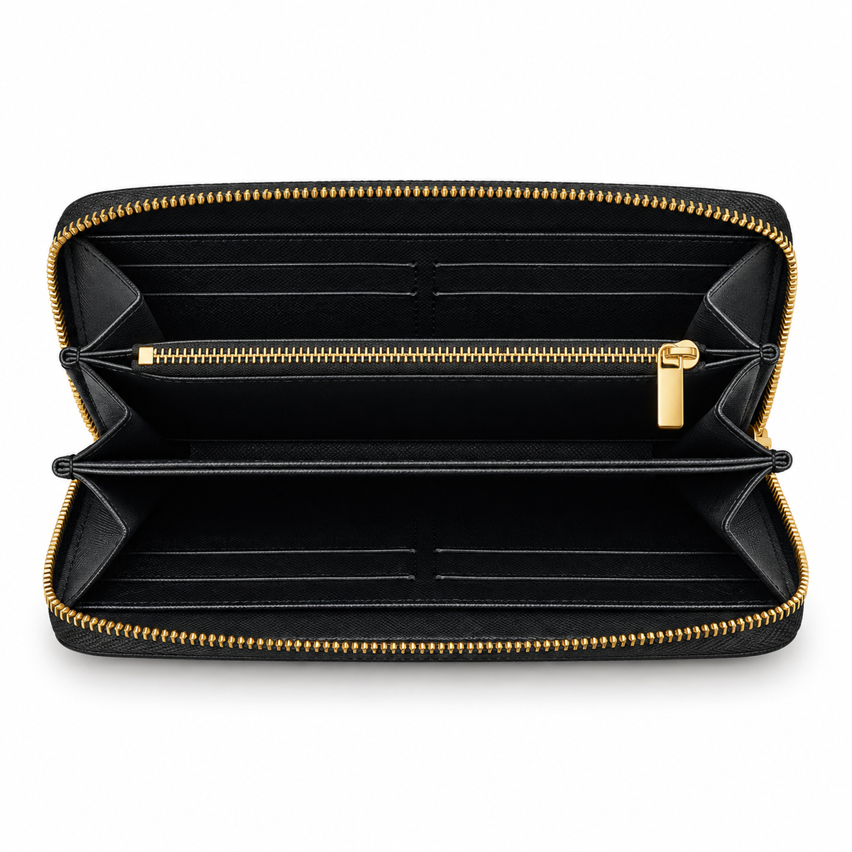 Luxury-Inspired Zip Around Long Wallet – Monogram & Checkered Styles