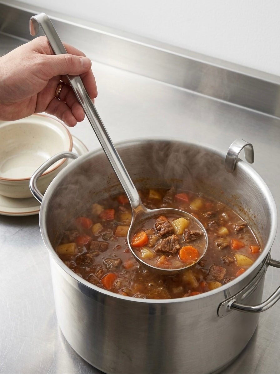 Stainless Steel Flat Serving Spoon