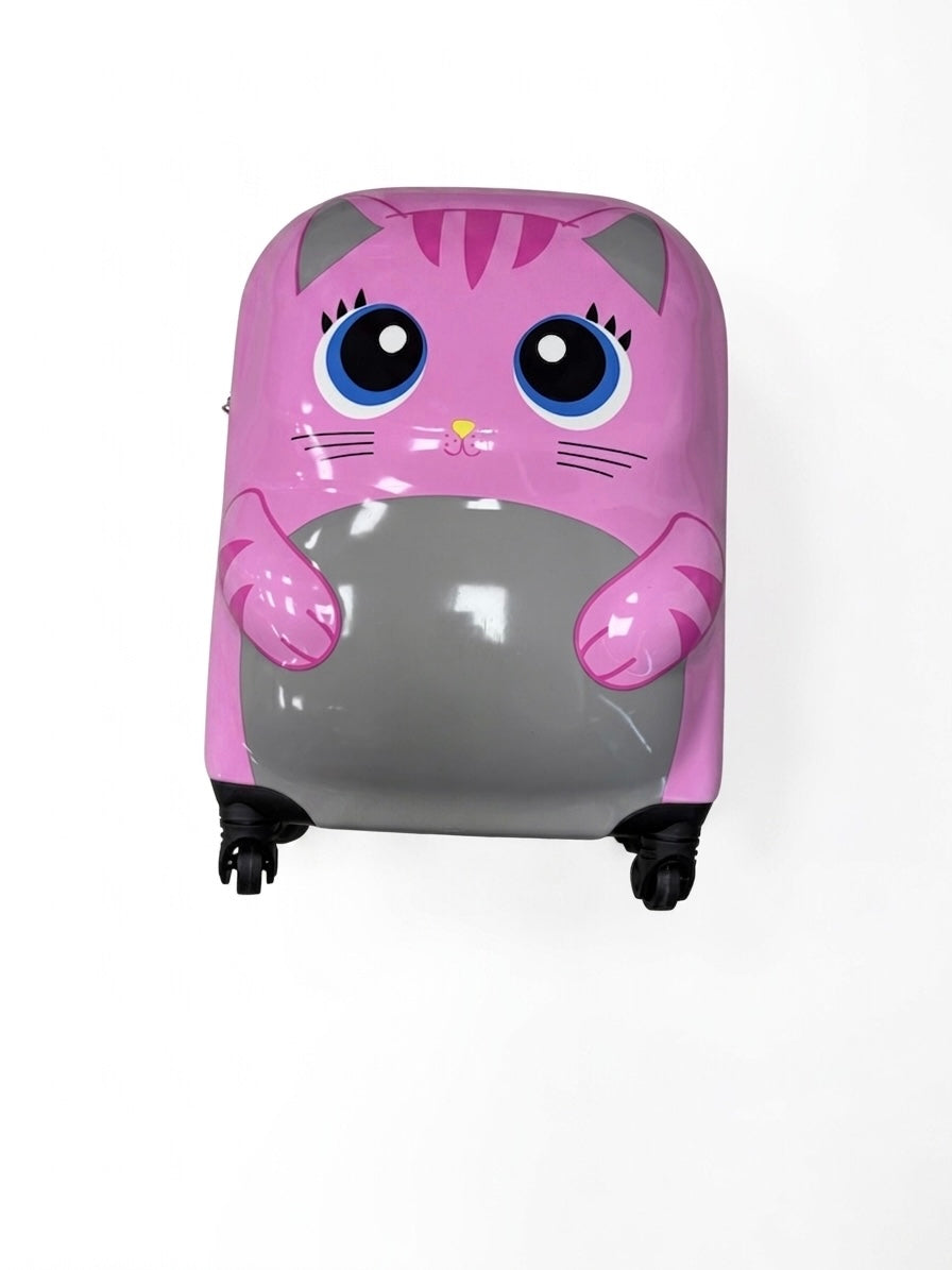 Kids' Carry-On Hard-Shell Suitcase | Fun Animal & Character Spinner Luggage