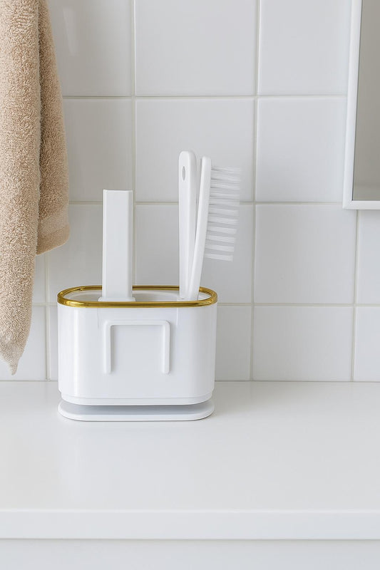 2-in-1 Bathroom Brush Set – Elegant Utility for Every Sinkside