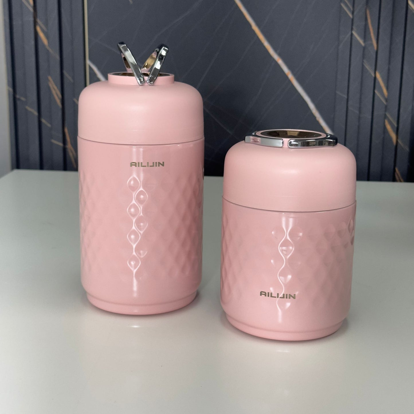 Thermal Food Flask – Hot & Cold Insulated Jar with Foldable Spoon