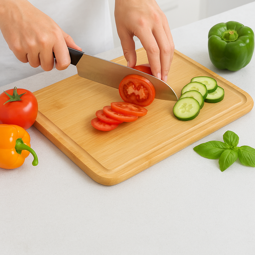 Premium Bamboo Craft Cutting Board – 14" x 10"