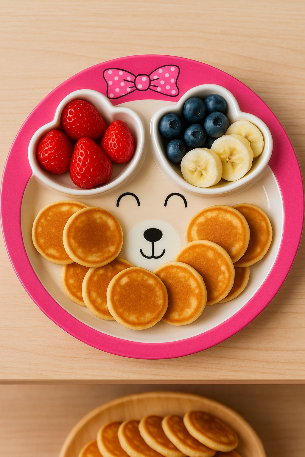 Cute Animal Section Plates for Kids – 3 Styles (Sheep, Monkey, Bear)