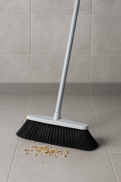 Precision Angle Broom with Dense Bristles and Lightweight Handle for Home & Office