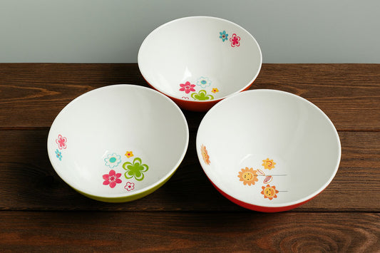 Durable Plastic Utility Bowl – 9.5” – Red, Green, or Orange