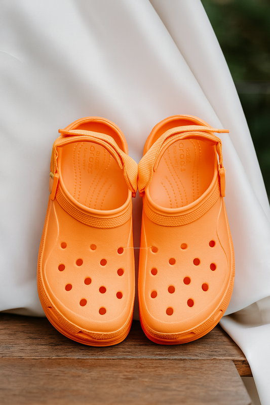 Unisex Platform Crocs with Adjustable Back Strap – Lightweight Comfort Clogs