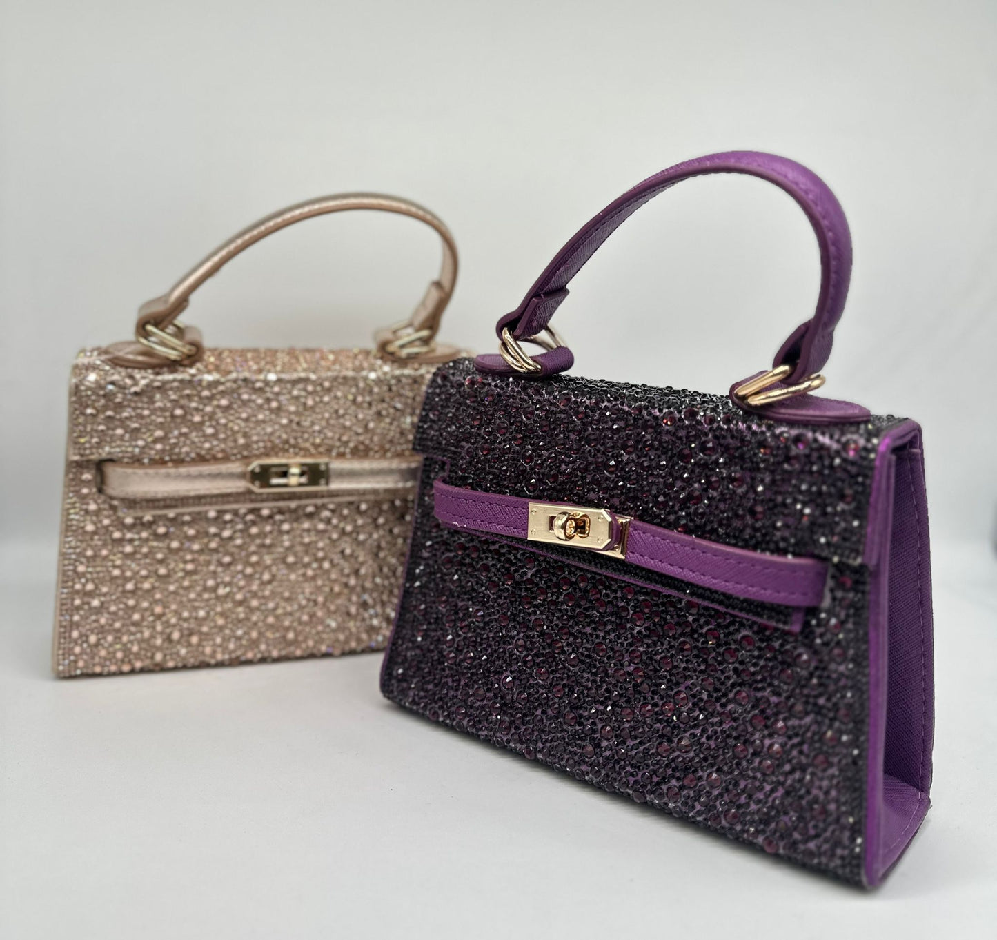 Luxury Crystal-Studded Mini Handbag – Elegant Party Purse