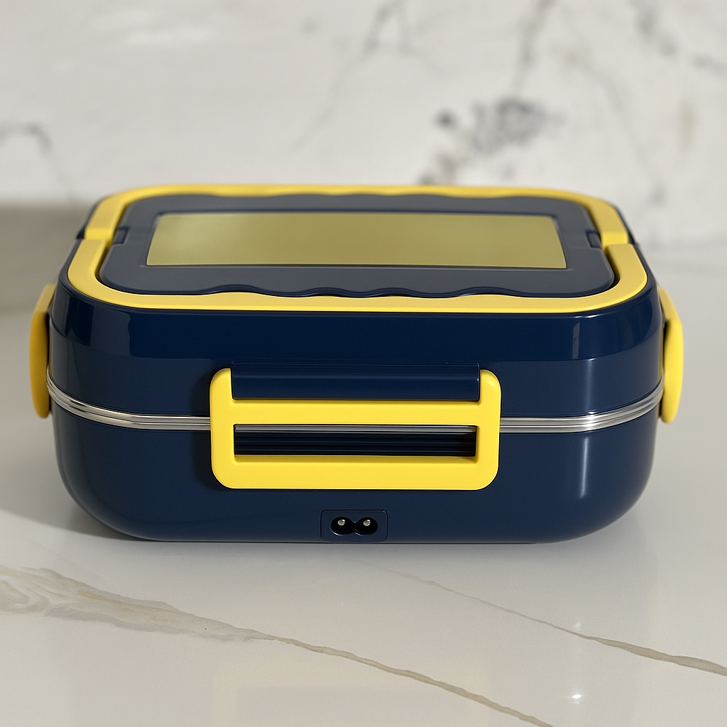 Electric Stainless Steel Lunch Box – 3 Grid | 1.5L | For Home, Office & Travel