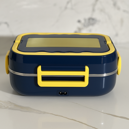 Electric Stainless Steel Lunch Box – 3 Grid | 1.5L | For Home, Office & Travel