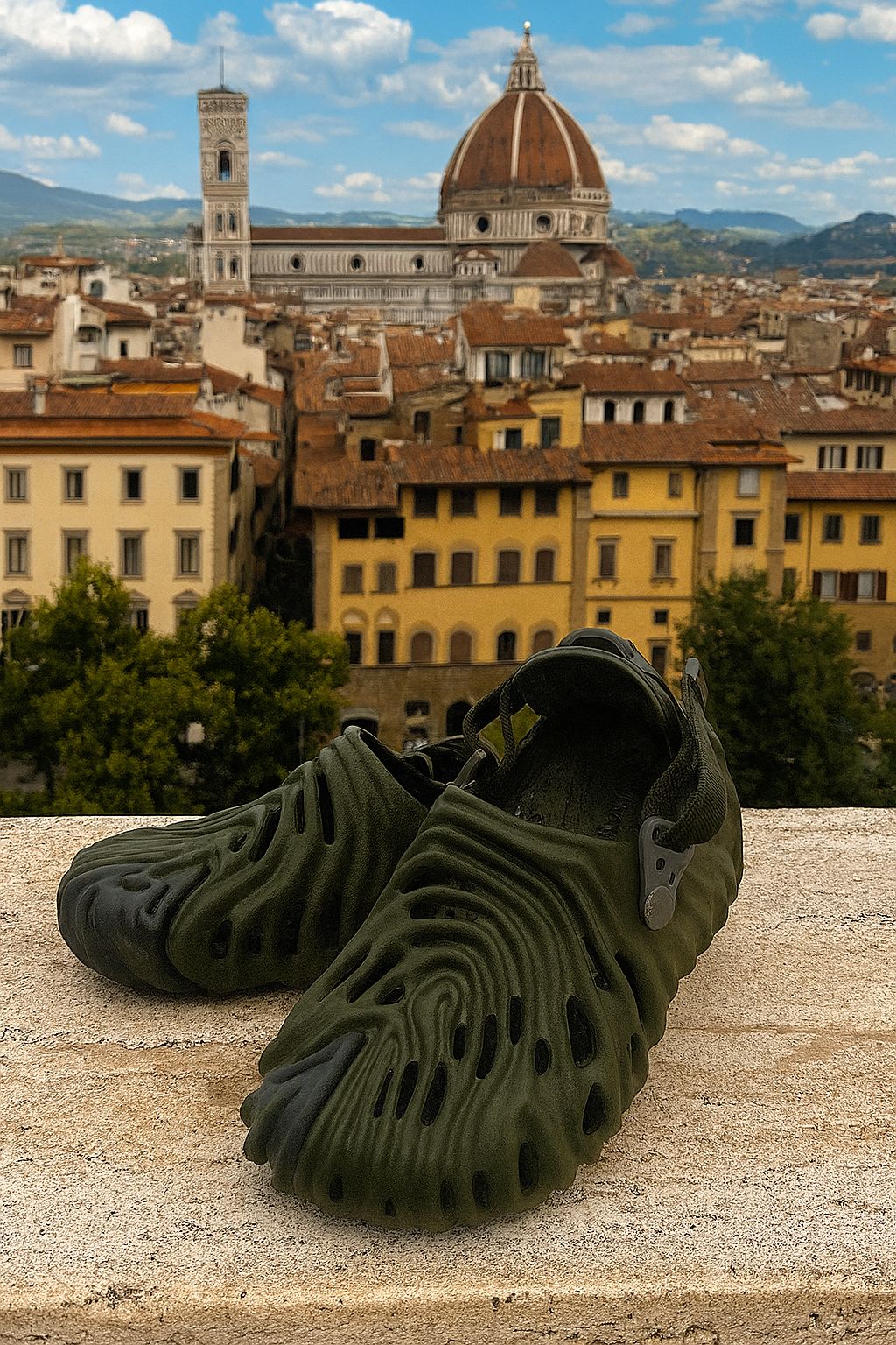 3D Wave Foam Clogs with Adjustable Strap – Matte Black