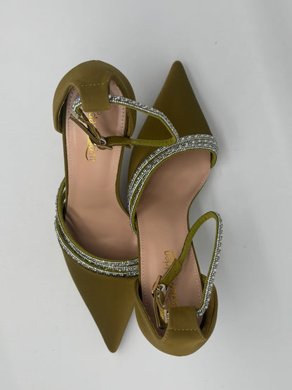 Elegant Rhinestone Strap Pointed-Toe Heels – 7 Stunning Colors