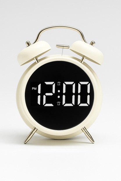 HoneyTime LED Display Alarm Clock – Retro Style with Modern Features