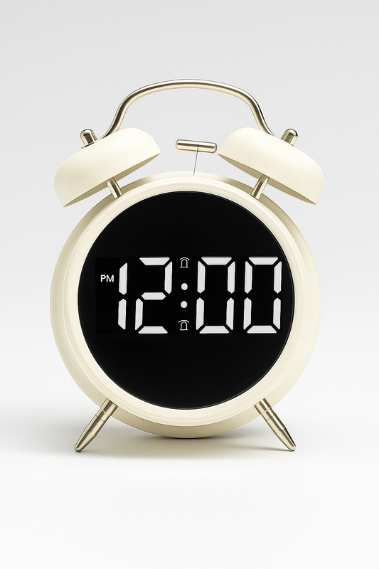 HoneyTime LED Display Alarm Clock – Retro Style with Modern Features