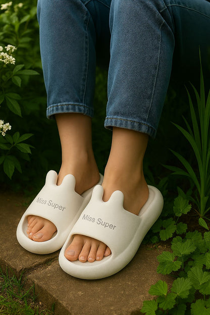 Miss Super Bunny Slide Sandals