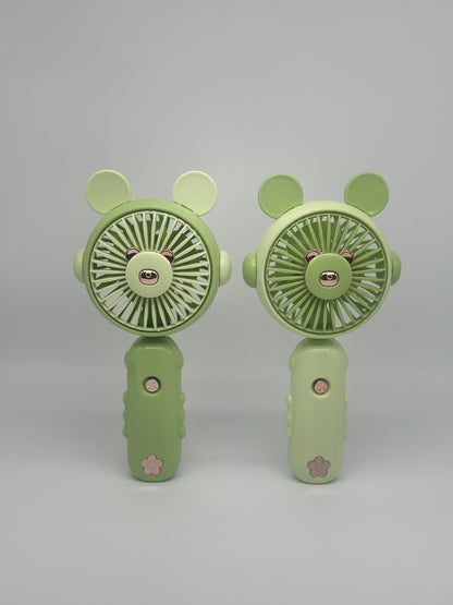 Little Bear Handheld Mini Fan – HQ-47A | USB Rechargeable, Portable & Cute Design