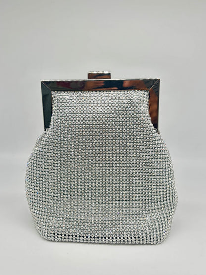Elegant Rhinestone Evening Clutch Bag – Gold & Silver Options