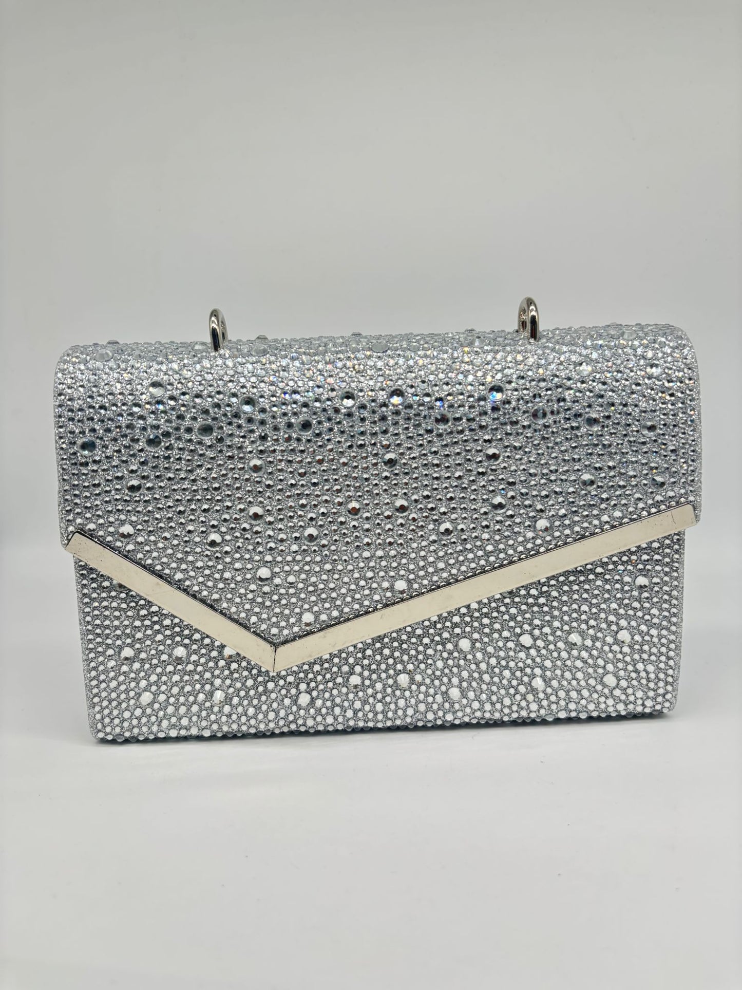 Luxury Rhinestone Evening Clutch Bag with Gold Detailing – Multiple Colors