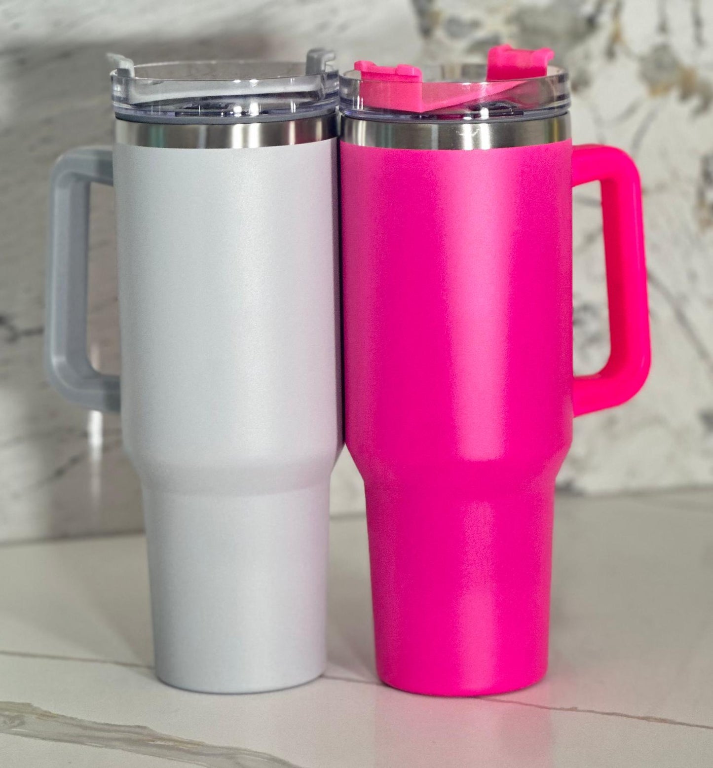 2L Stanley-Style Insulated Tumblers with Handle & Straw – Assorted Colors