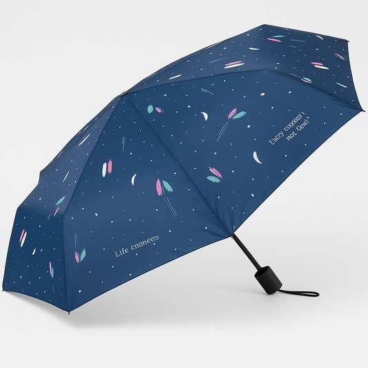 Large UV Protection Folding Umbrella – Compact & Travel-Friendly