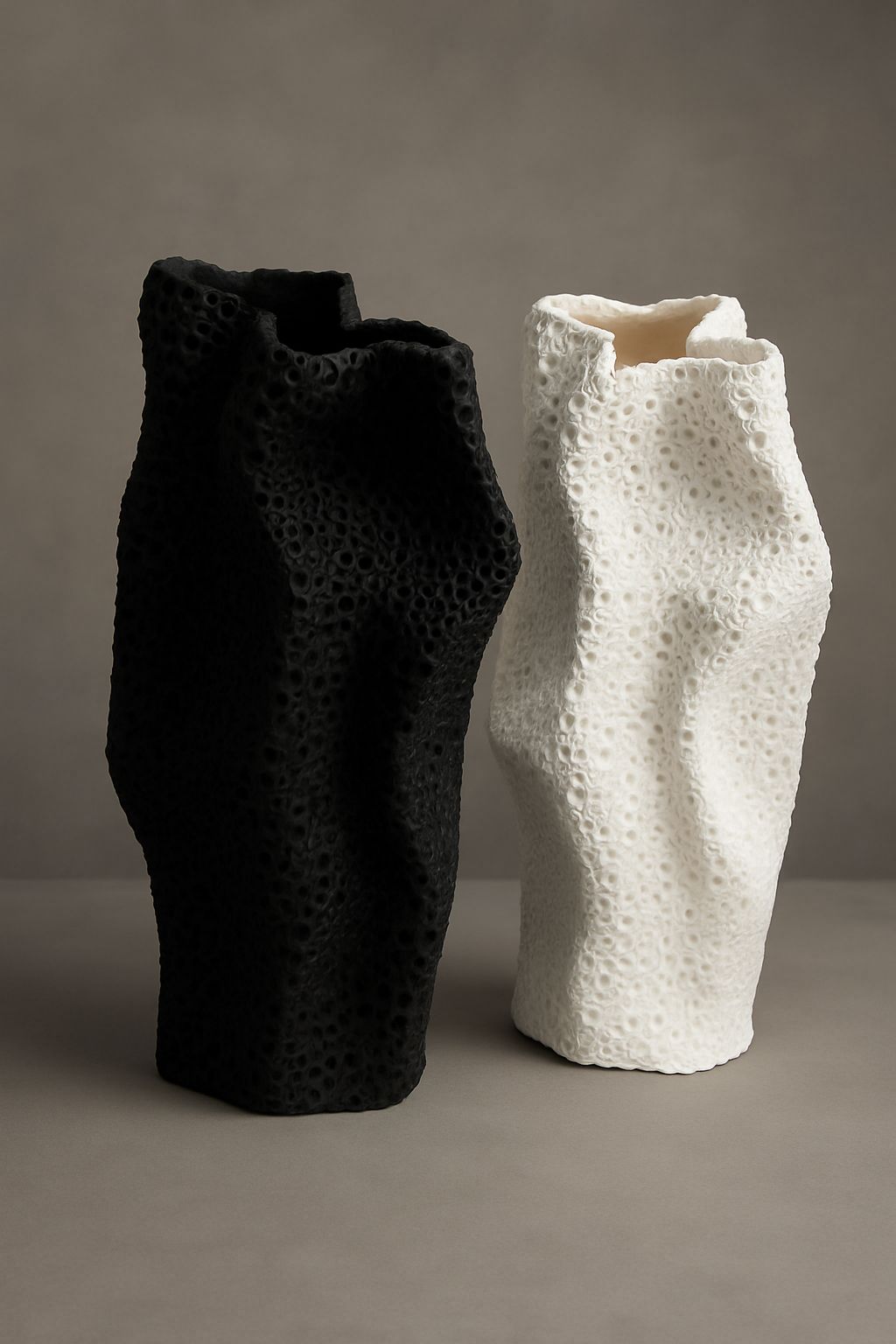 Textured Sculptural Pottery Vase – Available in 16" and 12"