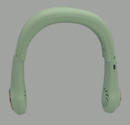 Rechargeable Quad-Core Neck Fan – 4-Speed Wearable Cooling for Travel, Gym, Outdoor