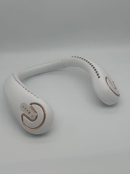 Hands-Free 360° Bladeless Neck Fan – SL-001 Rechargeable Cooling Device