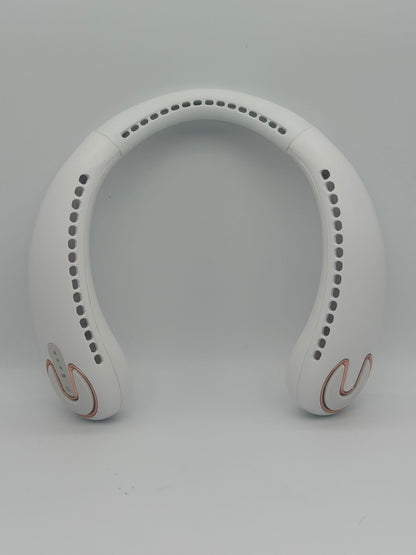 Hands-Free 360° Bladeless Neck Fan – SL-001 Rechargeable Cooling Device