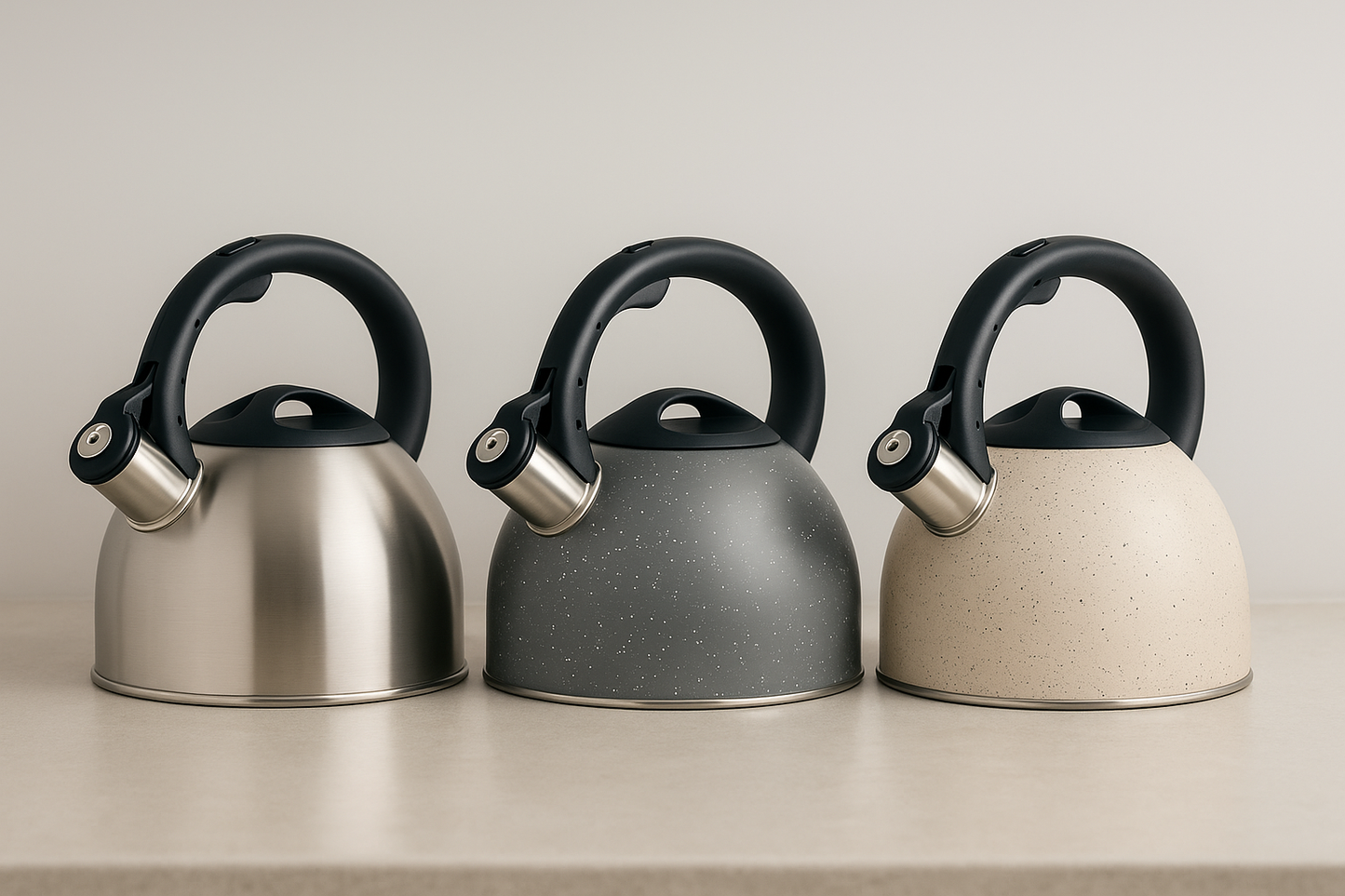 Whistling Stovetop Kettle with Stay-Cool Handle – For Gas, Electric, Ceramic & Induction 2.5 L