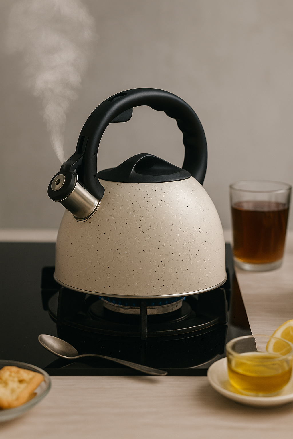 Whistling Stovetop Kettle with Stay-Cool Handle – For Gas, Electric, Ceramic & Induction 2.5 L